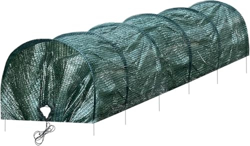 MQJIAZHI Greenhouse Net for Plants, Garden Grow Tunnel, Plants Allotment Grow Low Tunnel Cloche Net, Plant Cover Mesh Vegetable Protection