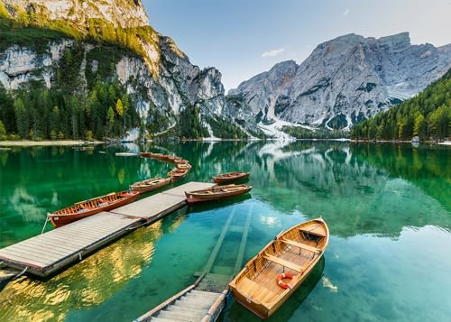 Wonder Forge Puzzle 11011041 - Pragser Wildsee Italien - Puzzle 1000 Teile - Geschenke für Erwachsene und Kinder ab 14 Jahren