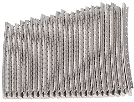 Stainless Steel Guitar Fret Wire 24pcs for Electric, Acoustic, Bass Guitars | Cleaner tones, smoother string bends, precise fit for fret repairs, durable material for long-lasting play