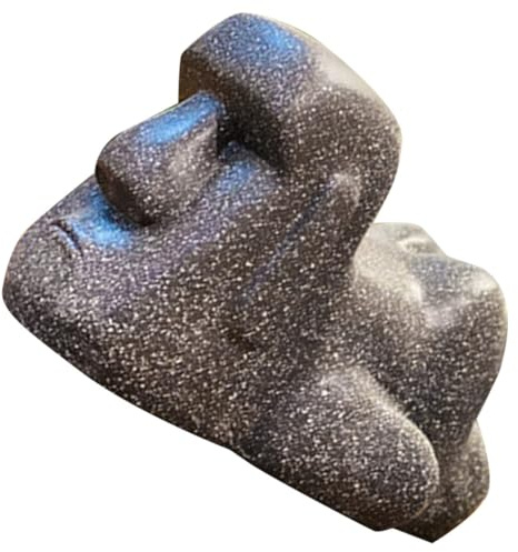 Porta Fazzoletti Moai Retrò in Resina Nero per Bagno e Casa