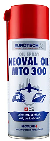 NEOVAL OIL MTO300 Mineralöl Spray (400ml) • Schmieröl Spray für Industrie und Heimbedarf • Schmiermittel für alle beweglichen Teile aus Metall und Kunststoff
