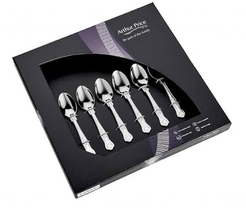 Arthur Price Classic Kings Set of 6 Coffee Spoons