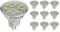 SEBSON LED Lampe GU4/ MR11 2W (1.6W), ersetzt 20W Glühlampe, warmweiß, 150lm, Leuchtmittel 110°, 12V DC, 10er Pack