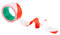 Ruban économique 50mmx100m Rouge/Blanc - 3050004