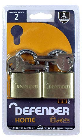40MM BRS Padlock TWINPACK DFBP4T
