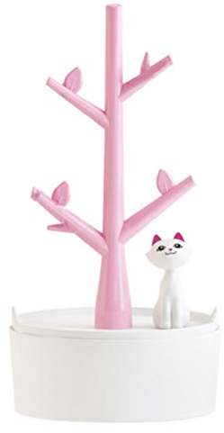BESTOYARD Katze Schmuckständer kreative Baum Schmuckhalter Ohrringe Ketten Display Halterung Zufällige Farbe