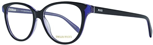 Emilio Pucci Unisex-Erwachsene EP5077 005 53 Brillengestelle, Schwarz (Nero)