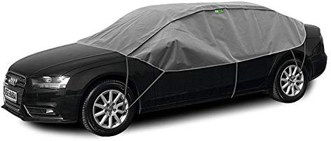 Abdeckplane Halbgarage Sonneschutz, Schneeschutz, UV Schutz, Winter & Sommer Größe Lsedan kompatibel mit Peugeot 207 CC I