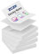 ZCZN Z-Notes Haftnotizen Sticky Selbstklebende Haftnotizzettel Klebezettel 4 Blöcke x 100 Blatt, 76 x 76 mm, Weiß