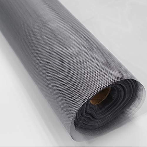 XXYANZI Zanzariera Rotolo 0.8x4m, Tenda Antiinsetti Antracite Zanzariera Finestra A Rullo, per La Realizzazione di Zanzariere a Telaio Fisso. - Grigio