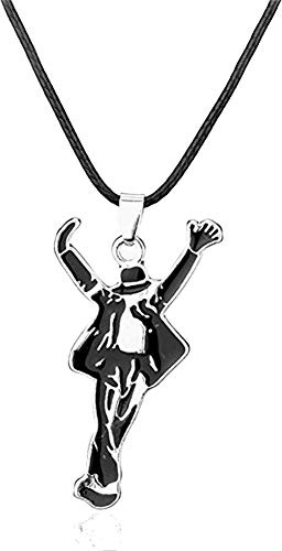 Bracelet et collier pour les fans de M J - Fait main - En alliage - Avec boîte cadeau - Unisexe - Pour la Saint-Valentin, un concert, un anniversaire, etc.