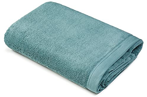 Sowel® Premium Badetuch 100x150 cm, Handtuch aus 100% Bio-Baumwolle, Hergestellt in Portugal, Celadon