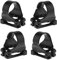 Sharplace 4 Stück Count Schnorchel Clip Keeper Retainer für Tauchschnorchel Atemschlauch Schwimmen Schnorchel, Universal Schnorchelhalter, professionelle Schnorchelausrüstung für Erwachsene, Schwarz