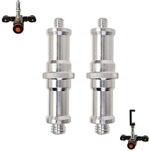 Vis d'adaptation pour Appareil Photo 1/4 et 3/8 Filetage extérieur, 2 Pack, Adaptateur de Filetage pour trépied à convertir, Adaptateur à vis, Vis pour trépied, Accessoires Appareil Photo DSLR SLR