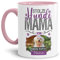 Tasse mit Spruch - Collage Hundemama - Für alle Hundefreunde und Hundebesitzer - mit Wunschname und Foto Personalisieren - Keramiktasse - Innen & Henkel Rosa, 300 ml
