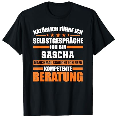Sascha Name Vorname Geburstag T-Shirt