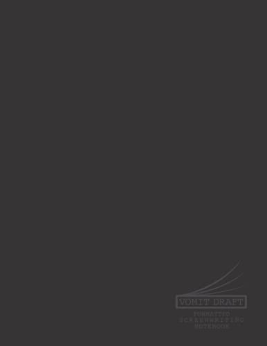 Blank Screenwriting Notebook: Write Your Own Movies - 200 Pages of Pre-Formatted Script Templates - 8.5 x 11 Journal for Ideas + Notes in Sidebars for Writers of TV Shows & Films (Vomit Drafts)