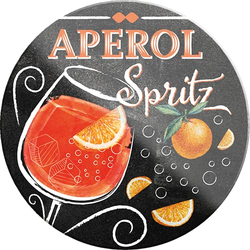 schilderkreis24 – Cocktail “Aperol“ Magnet Deko Kühlschrankmagnet Küche Geschenkidee Geburtstag Weihnachten Longdrink Tonic Spirituosen Trinker 8x8 cm