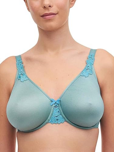 Chantelle HEDONA, Bedeckender Gemoldeter BH, Unnsichtbare Unterwäsche für Damen, Vert Treillis, 70F