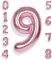 Palloncino Numero 9 Rosa Gold: Grande 101 cm Elio Palloncini Oro Rosa Antico Compleanno 9 Anni Mylar Foil Numeri Gigante Bimba Bambina Giganti per Festa di Baby Shower Anniversario Decorazioni