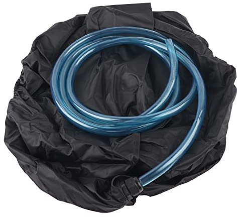 Kuuleyn Cubierta de Aire Acondicionado, Limpiador Mini Split, Cubierta Impermeable Negra para Aire Acondicionado, Protector de Limpieza de Polvo y tuberías de Agua de 3 m