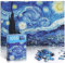 Puzzle Nuit étoilée de 1000 pièces Van Gogh Mini puzzle pour adultes – Jeu familial (nuit étoilée)