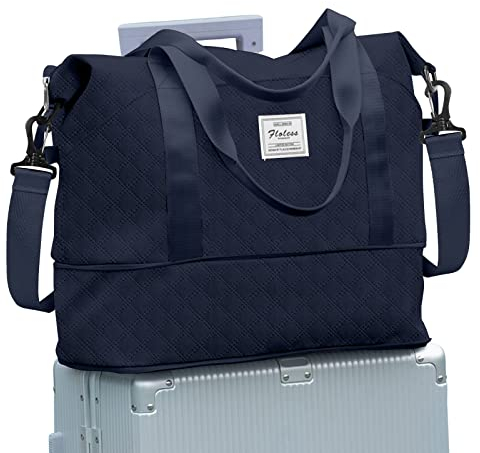 Reisetasche Damen Sporttasche 40x20x25 Ryanair Handgepäck Tasche Weekender Bag Schwimmtasche Wasserdicht Travel Bag Duffle Bag Fitnesstasche Trainingstasche Frauen für Reise Gym,B6-Marine