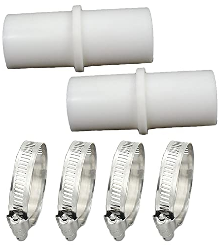 2 Pieces Washing Machine Drain Hose Connectors with Hose Clamps Dishwasher Drain Hose Adapter Washer Drain Hose Extension Adapter for for 0.8 Inch Washing Machine Dishwasher Water Hose