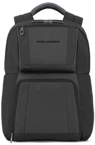 PIQUADRO, Computer and iPad© backpack with pockets for Air, NERO