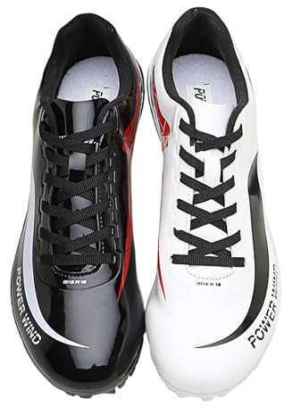 Zeihyeurus Zapatos con Clavos para Pista Y Campo,Zapatos con Clavos Deporte Corriendo,Zapatillas De Correr con Clavos,Unisex,con 8 Clavos,Resistencia Al Desgaste,para Pista,Antideslizantes,Atletismo