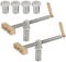 Hobelbank Vorderzange, 2 Stück Holzbearbeitung Bankhaken 20mm, Niederhalter Werkbank Klemme, Tisch Werkbank Klemme, Edelstahl Tisch Hobel Stop Bank Hunde Klemme,Niederhalter Klemme für Hobelbank (2)