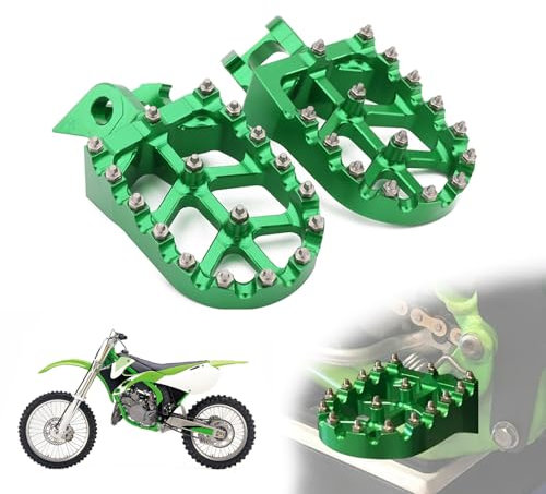 IUVWISN Repose-pieds CNC en alliage d'aluminium forgé pour moto tout-terrain KX125 KX250 1997-2001