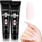 TOMICCA Acrylgel Für Nägel Blassrosa Set, 2 * 15g Quick Extender Polygel, Building Acrylic Nagelgel Nagelverlängerungs Für Gelnägel Lang Anhaltend&Natürlicher Look Für Anfänger & Salon-Profis