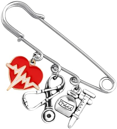 PACKOVE Broschen Für Damen arzt krankenschwester brosche Stethoskop Pflegestift Broschen Schmuck große Sicherheitsnadel Brosche für Damen Krankenschwester-Stift Rucksack Jeans Fräulein