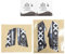 Zeizafa DIY Maus Haut Maus Skates Seite Aufkleber Schweiß Beständig Pads Anti Slip Grip Tape Für G102 G304 G305 Maus Für G102 G304 G305 Maus