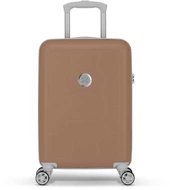 SUITSUIT Caretta – Handgepäck-Koffer mit 4 Rollen – Sicheres Zahlenschloss – Braun (53 cm)