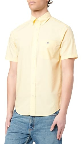 REG Classic POPLIN SS Shirt, bananengelb, XXL