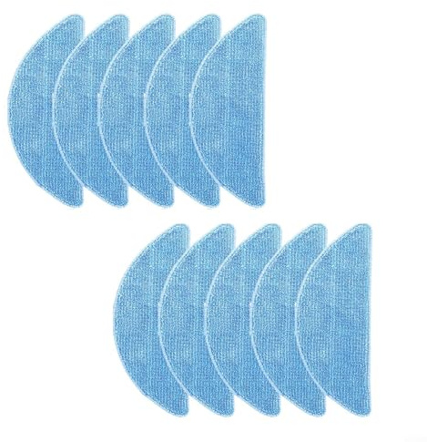 Alanmoship Kit di panni per lavapavimenti Cecotec, Conga, Eternal Pet Max, X-Treme, Vital Robot Aspirapolvere, set di ricambio per aspirapolvere (10 pezzi)