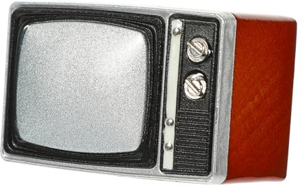BCOATH Modelo de televisión Retro Delicada televisión en Miniatura Muebles para Mini casa Dormitorio Vintage Decoracion adorables Muebles para muñecas pequeña decoración de televisión