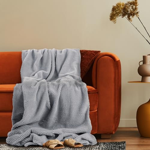 Paco Home Deko Wohnzimmer Decke Kuscheldecke Tagesdecke Waschbar Sofadecke Schlafzimmer Skandinavisch Boho Muster Weich, Farbe:Grau, Größe:150x200cm