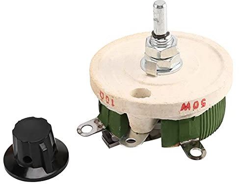 Yurhuit 50W 10 Ohm Keramik Potentiometer Variable Taper Pot Widerstand Rheostat