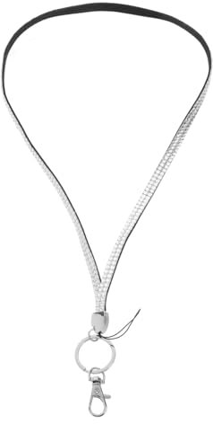 Lanyard mit Metallverschluss für Ausweise und Schlüssel Funkelndes Strass