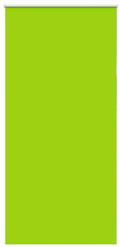 vidaXL Verdunkelungsrollo Grün 100x210cm Stoffbreite 95,7 cm Polyester, Rollo, Klemmfix, Thermorollo, Verdunklungsrollo, Klemmrollo, Fensterrollo