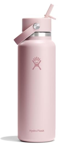 Hydro Flask 40 Oz Wide Flex Straw Cap Bottle - Insulated Stainless Steel - Wide Straw Lid, Non Spill, Leakproof in Tonal Trillium