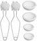 Sirxlevcy Kit de Moulage par Fusion de 8 Pièces, de Creusets à Quartz de 2,3 Pouces et de Creusets à Quartz de 2,8 Pouces, Poignée Fouet 2A et Facile à Installer