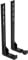 Meliconi Universal TV Soundbar Halterung für Wandhalterung, höhenverstellbar, 10 kg, Made in Italy, Kabeldurchführung, Vibrationsschutz, Schwarz