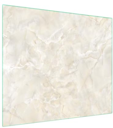 SFArt Herdabdeckung Glas 1 Teilig 60x52 – Gehärtetes Glas Schneidebrett & Ceranfeld Abdeckplatte – Hygienisch & Rutschfest – Schutz für Induktion, Ceran Calena