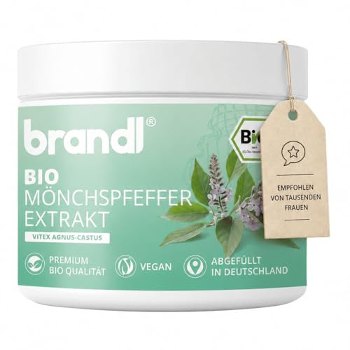 brandl® BIO Mönchspfeffer hochdosiert | 20mg 4:1 Extrakt | 180 Mönchspfeffer Kapseln für Frauen | Unabhängig laborgeprüft, produziert in Deutschland, Vegan