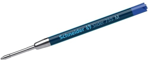 Schneider 175603 Schreibgeräte Kugelschreibermine Slider 755, dokumentenecht, M, blau