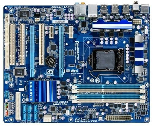 Gigabyte GA-P55A-UD3 Mainboard Sockel Intel 1156 P55 DDR3 Speicher ATX